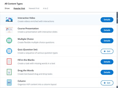 Learning Management Interface