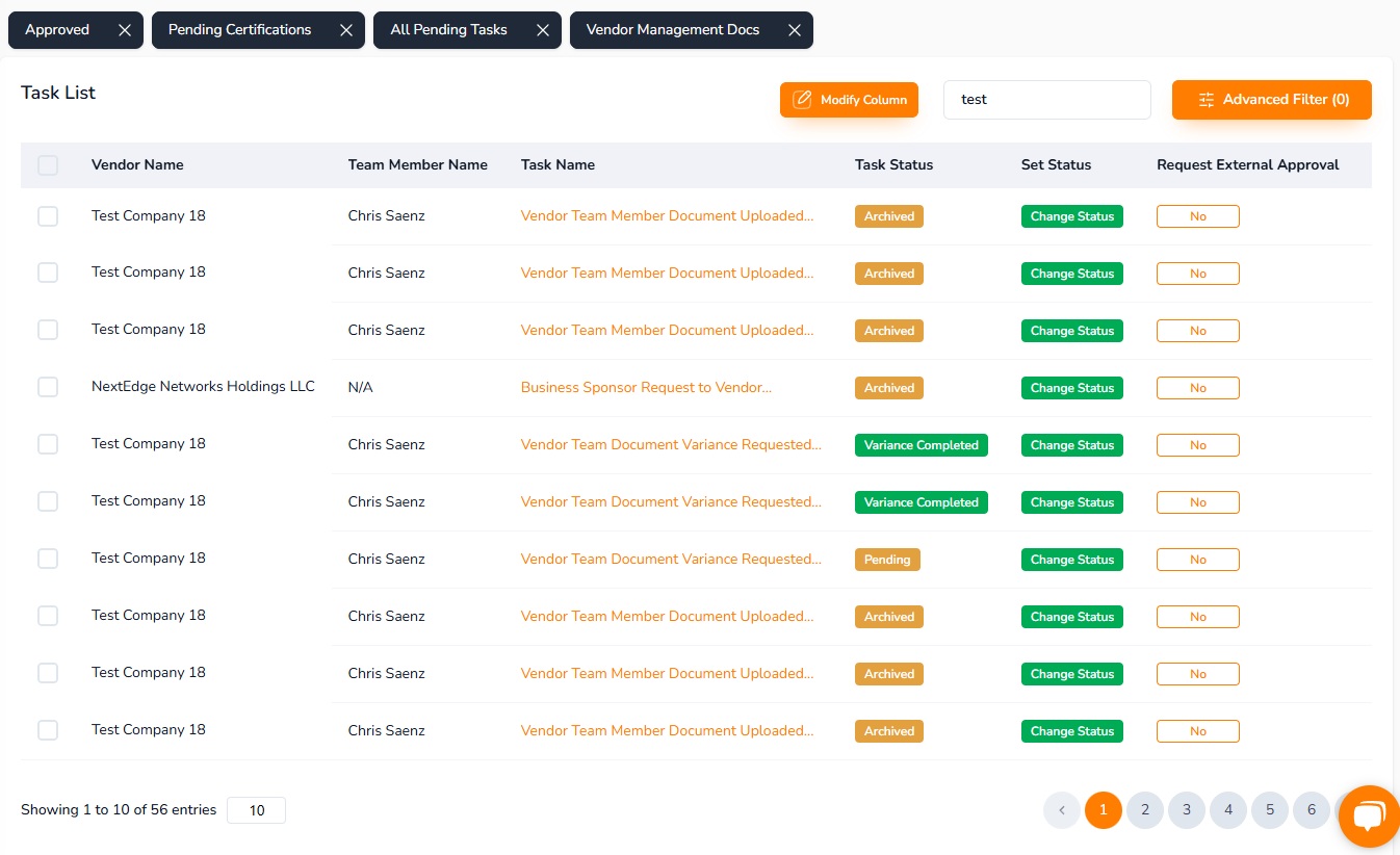 Compliance Tracking Dashboard