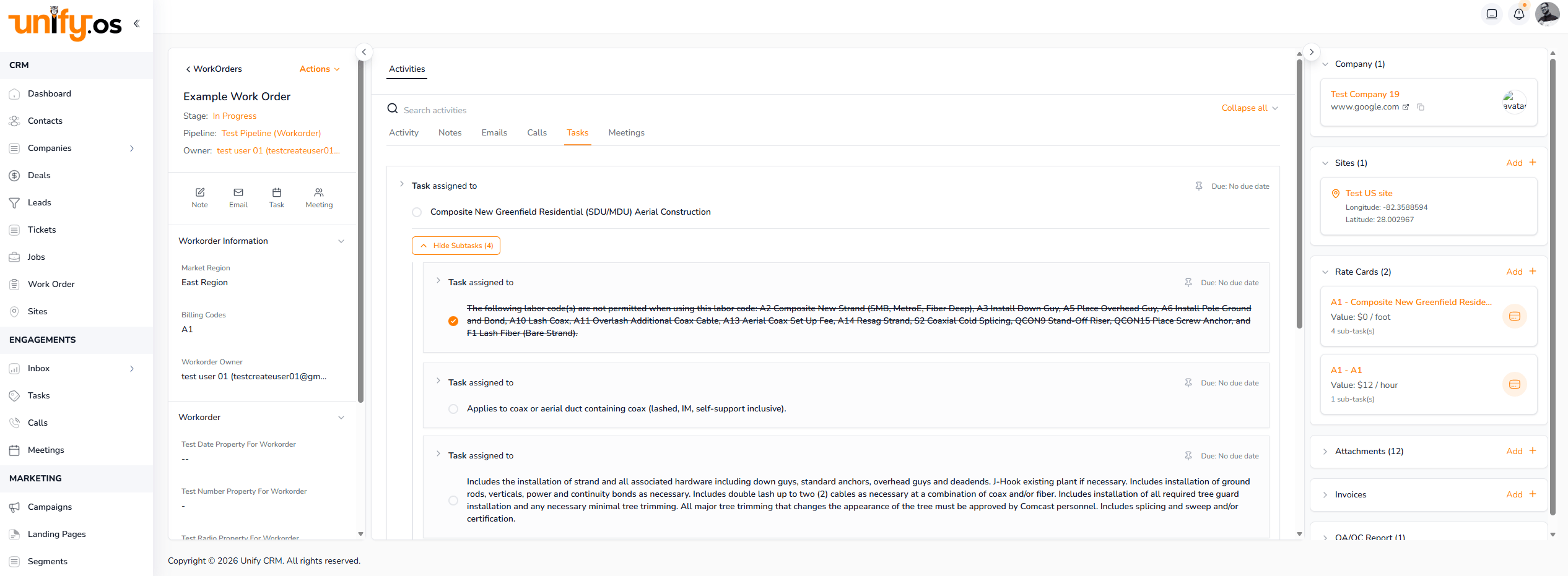CRM/OS Management Features
