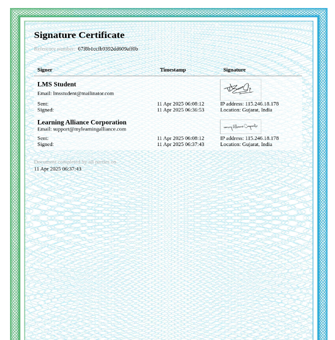 Certificate Generation Interface