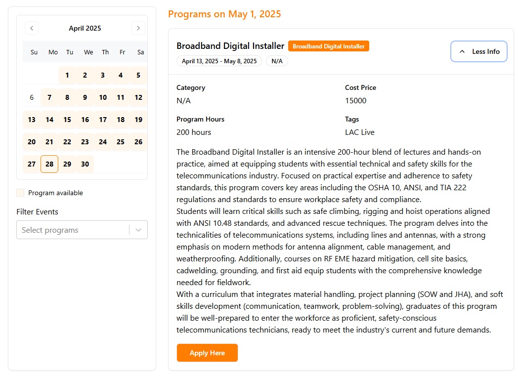 Academic Operations Dashboard