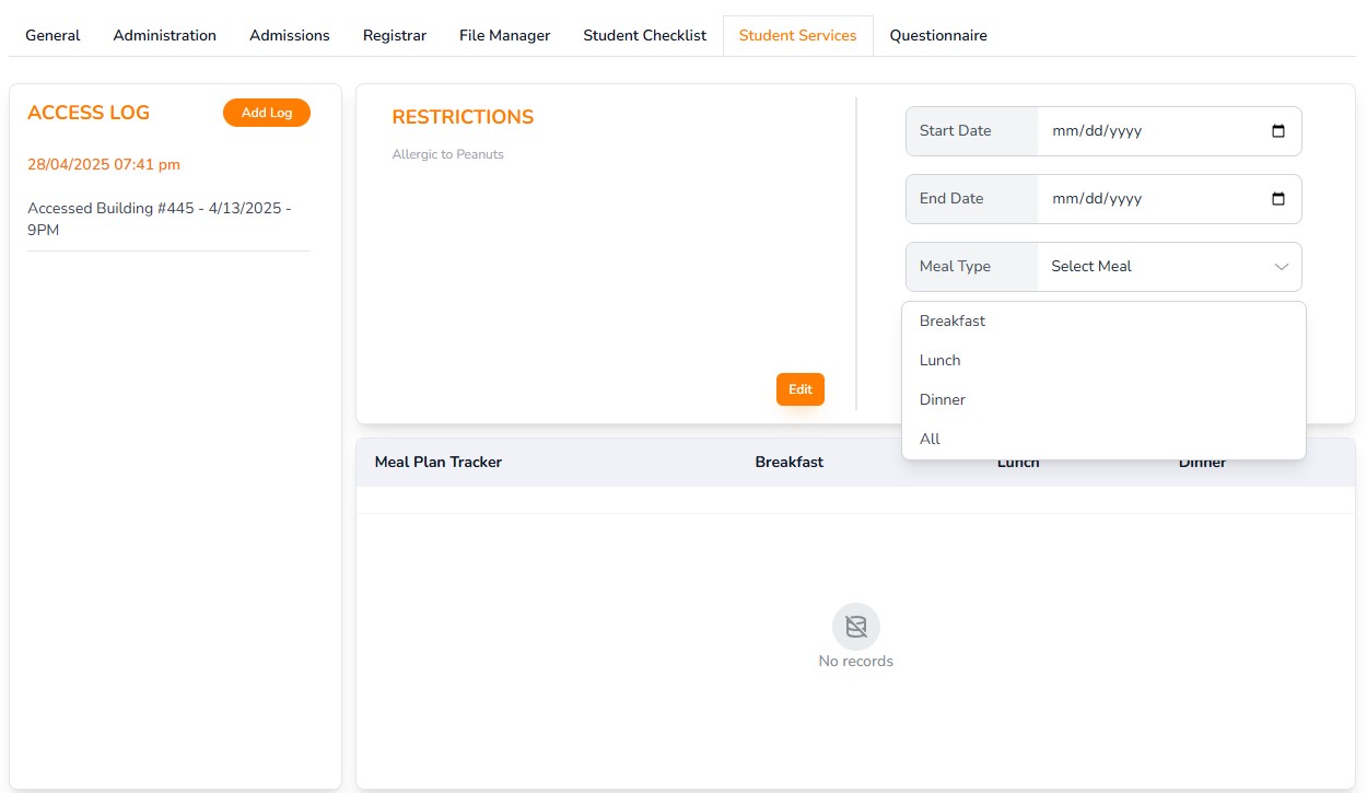 Financial Management Interface